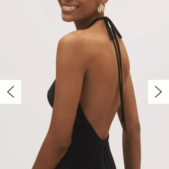 Anthropologie LIDEE Carrie Halter Drop-Waist Tiered Maxi Dress -  greenwatershopping.com
